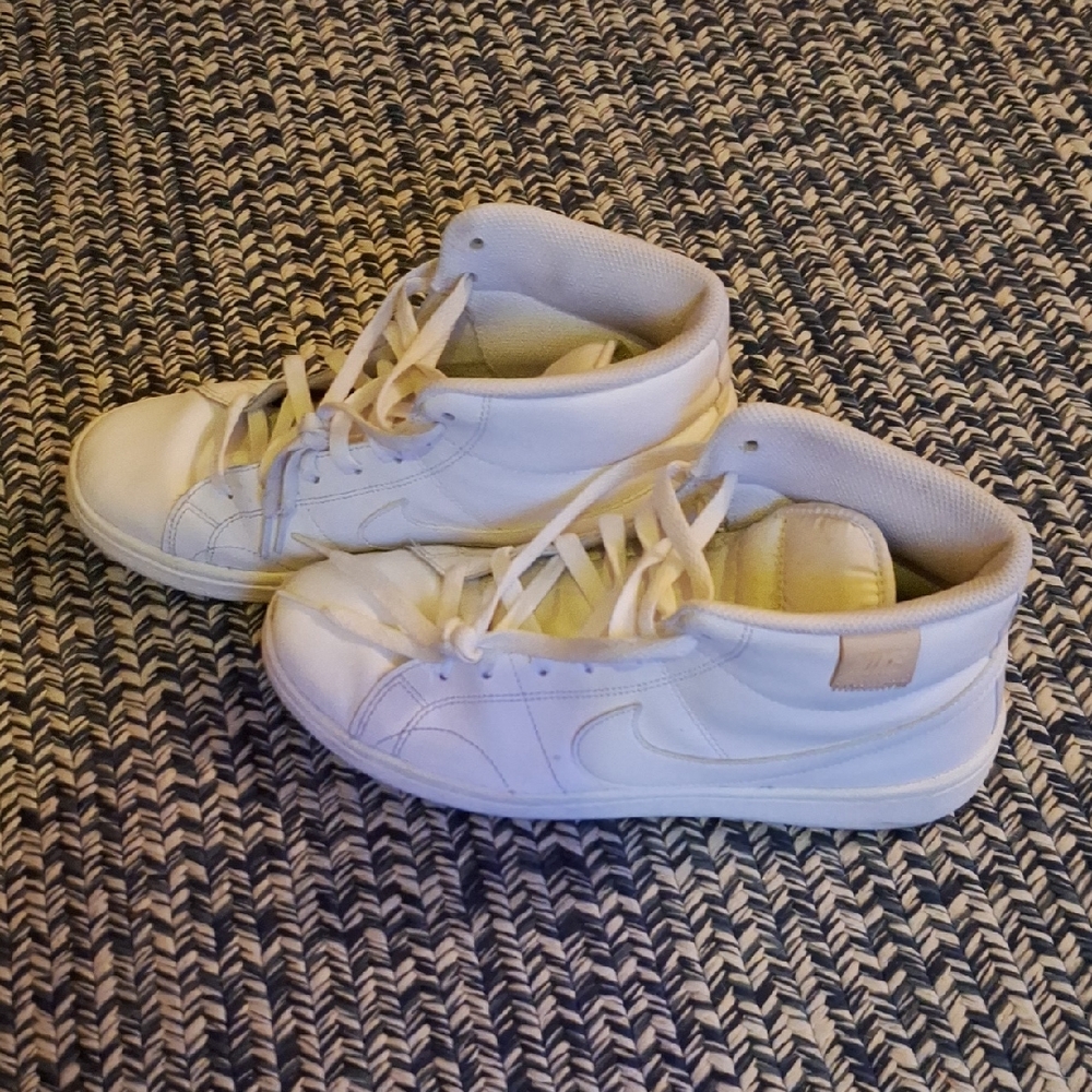 Nike White High-Top Athletic Shoes